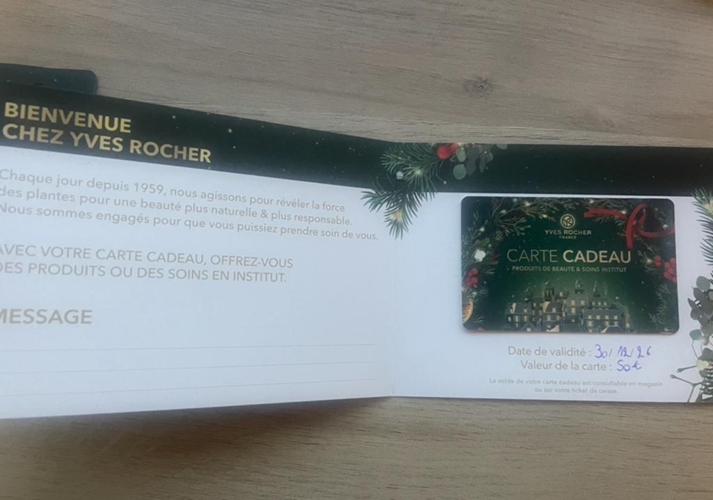 Yves Rocher goedkope cadeaukaart