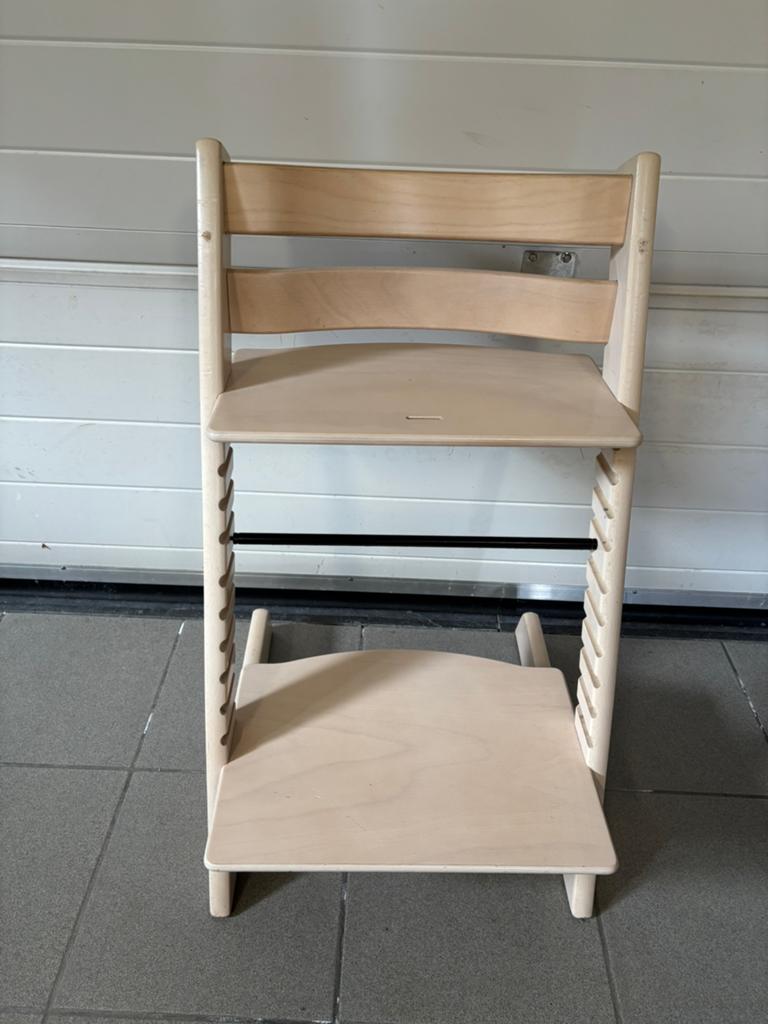 Stokke Tripp Trapp - Natural (wit), Kinderen en Baby's, Kinderstoelen, Ophalen, Gebruikt, Meegroeistoel