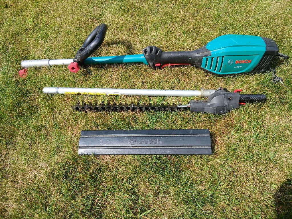 haagschaar op steel, draaibaar, Ophalen, Gebruikt, Elektrisch