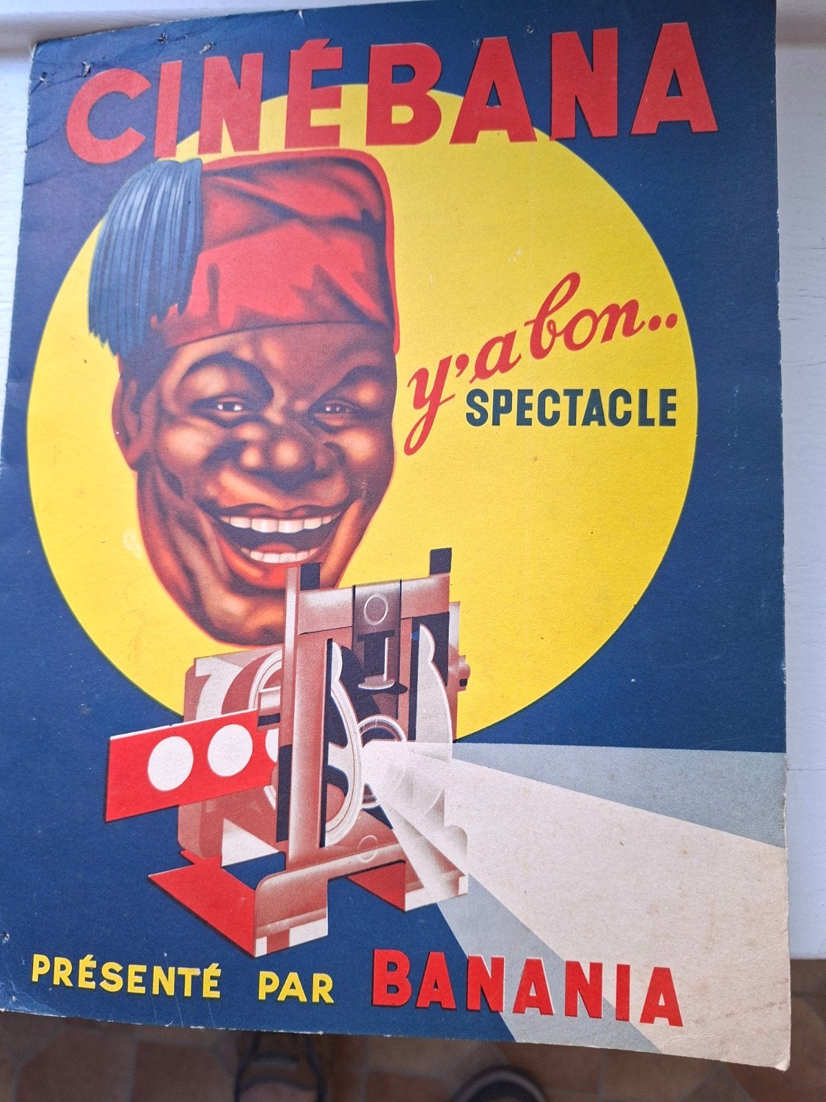 cinebana, Collections, Enlèvement ou Envoi, Utilisé, Panneau publicitaire