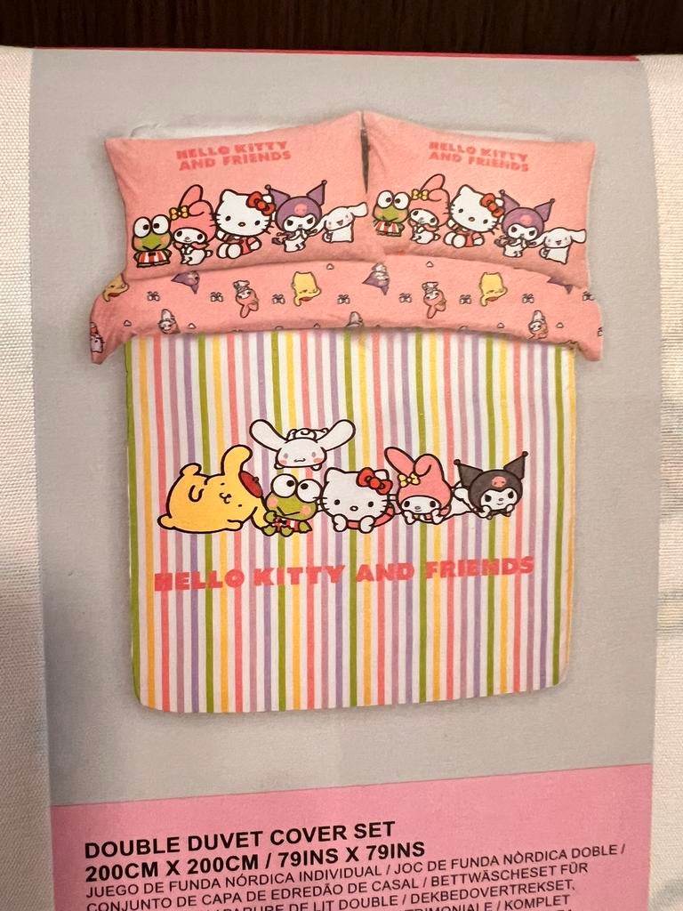 Hello Kitty 2 Personen, Huis en Inrichting, Dekbedovertrek, Ophalen of Verzenden, Roze, Nieuw