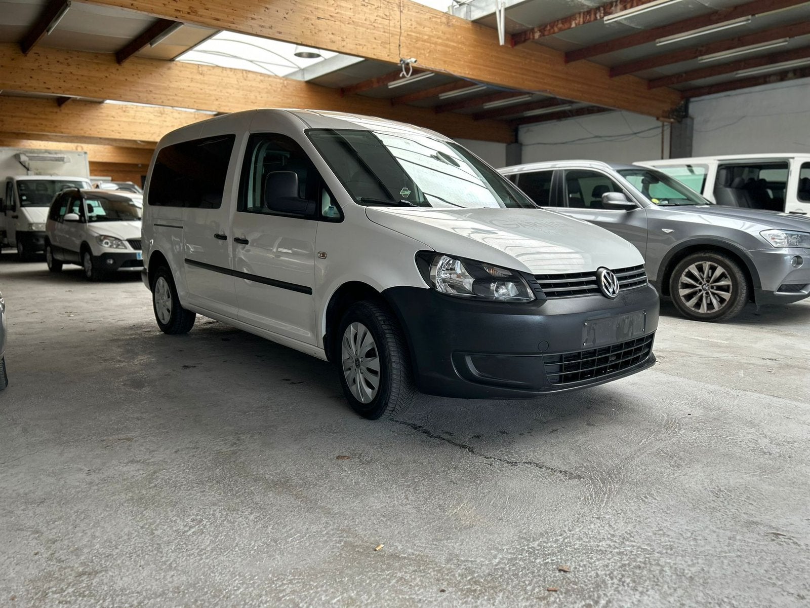 voiture, Auto's, Volkswagen, Voorwielaandrijving, Caddy Combi, Wit, Leder