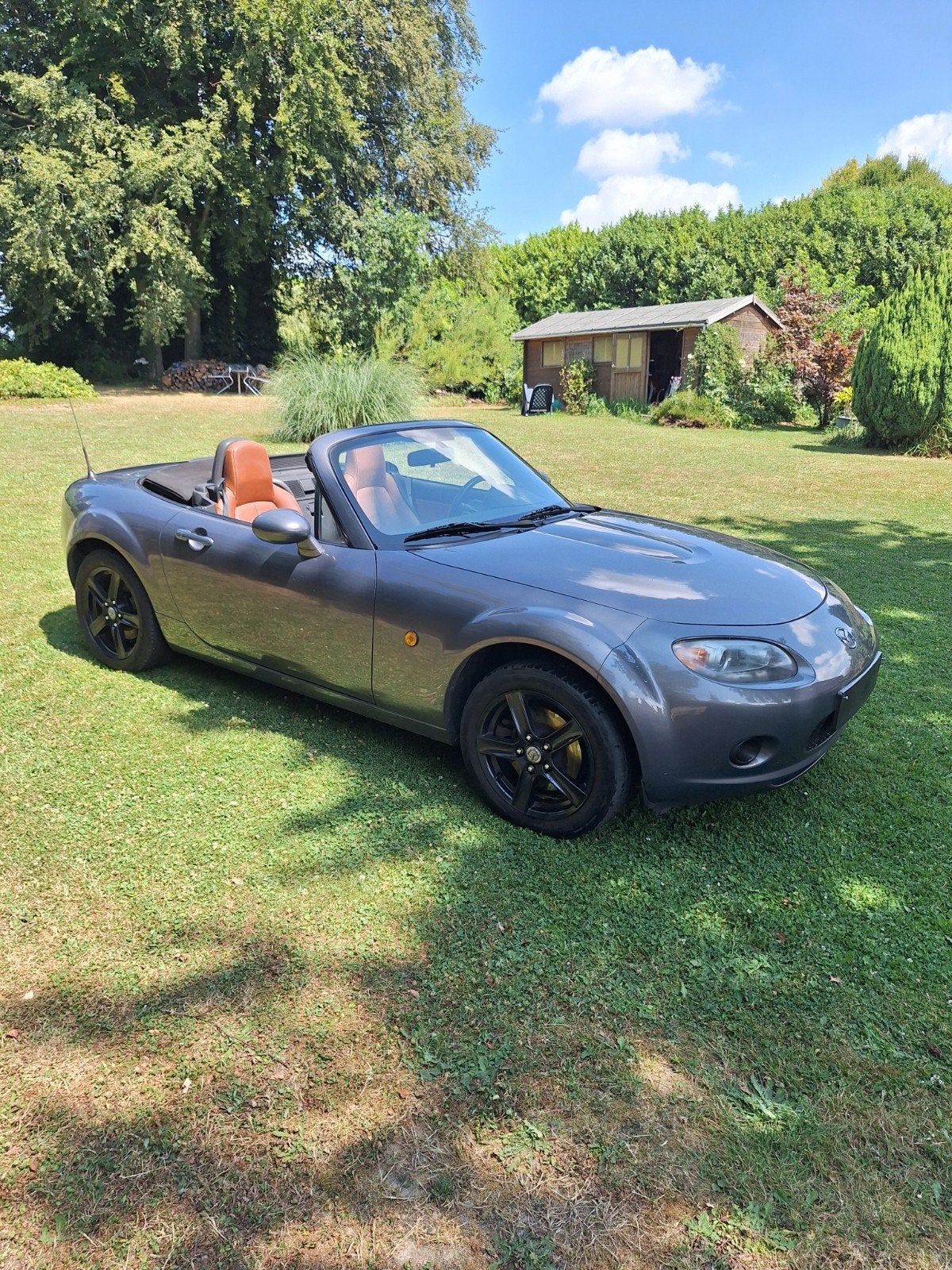 mazda mx5 nc than leder, Auto's, Mazda, Leder, Bruin, Handgeschakeld, Particulier