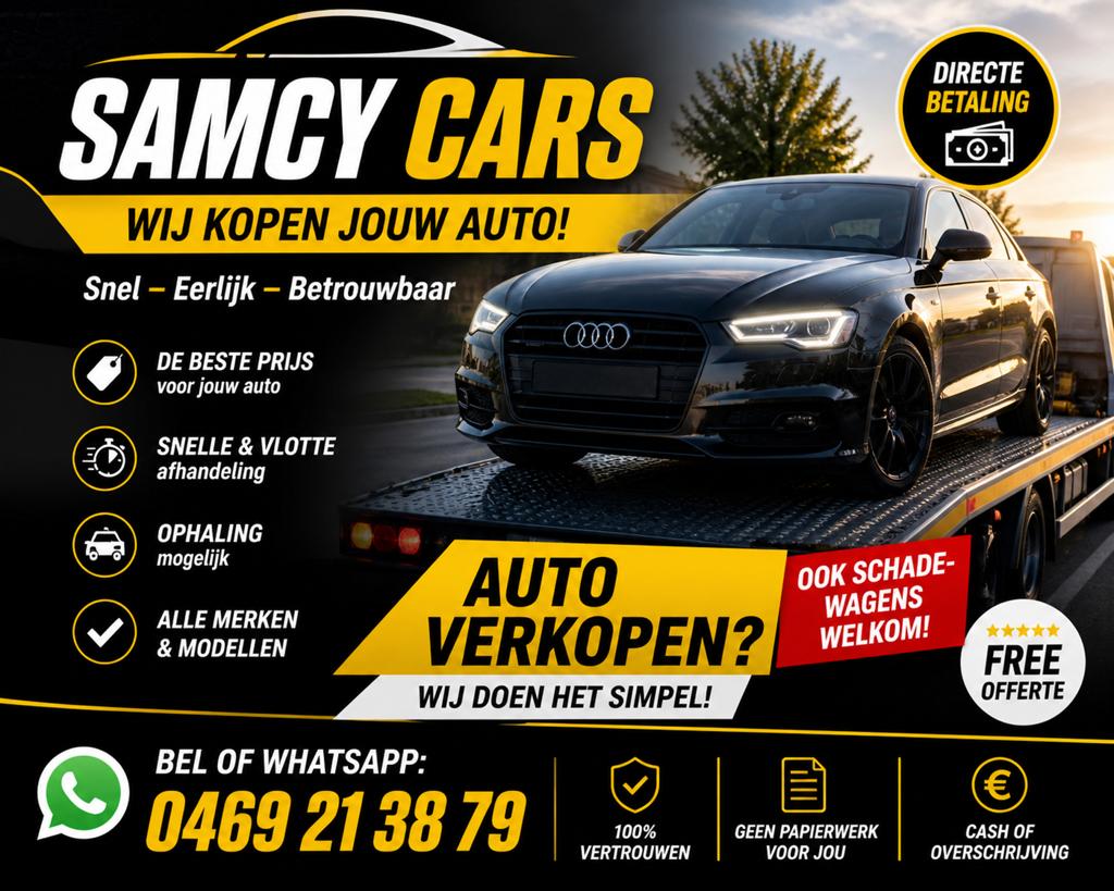 Wil je je auto verkopen? Wij kopen hem direct op!, Auto's, Particulier, Te koop