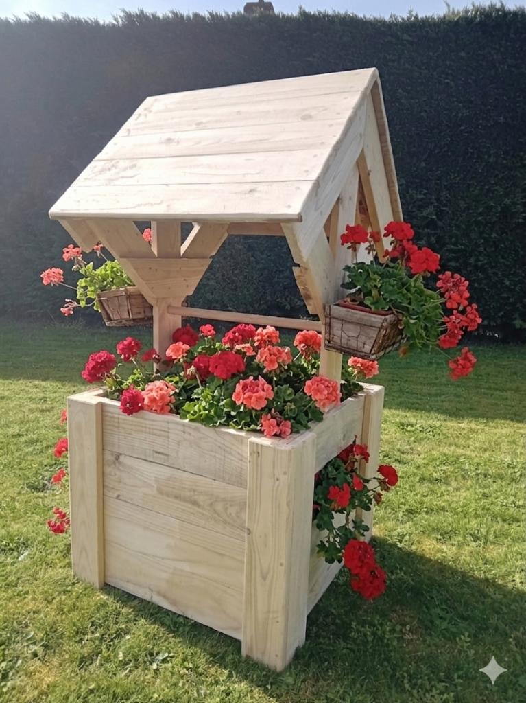 Puits artisanal., Jardin & Terrasse, Enlèvement, Neuf, Bois, Jardin