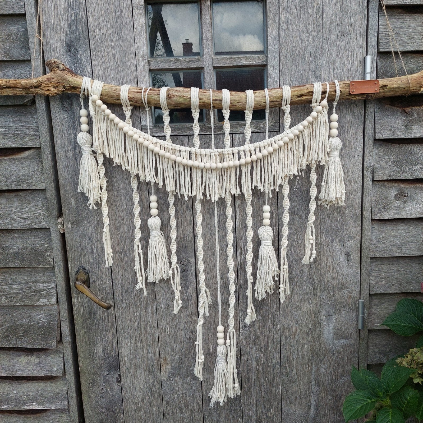 Macramé Montmartre, Enlèvement ou Envoi, Boho, Signé, Bois