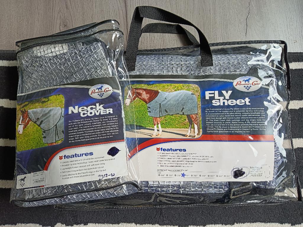 Vliegendeken en nekstuk Professional's Choice, Dieren en Toebehoren, Full (L), Overige merken, Vliegendeken, Nieuw