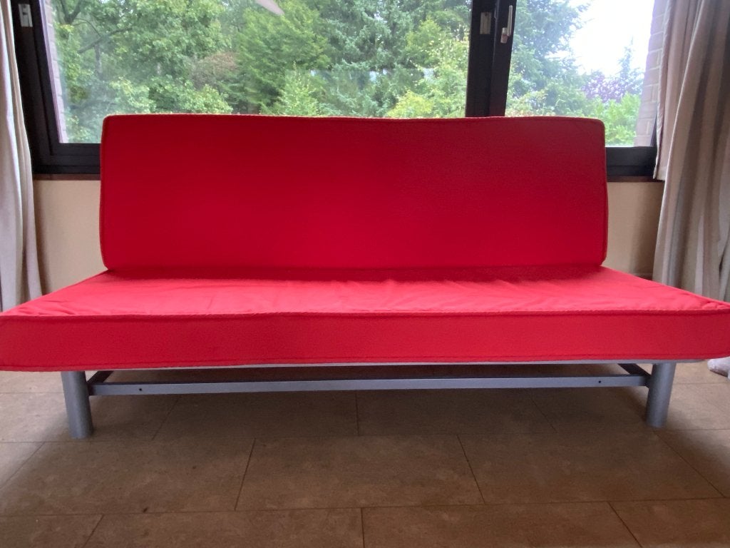 Zetelbed, Huis en Inrichting, Slaapkamer | Slaapbanken, Ophalen, Gebruikt, Tweepersoons, 140 cm