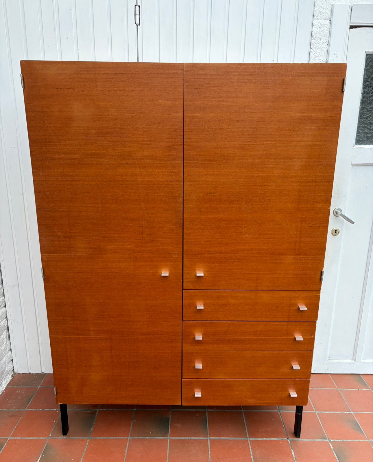 Armoire/garde-robe teck Meurop, Maison & Meubles, Armoires | Casiers, Utilisé, Enlèvement