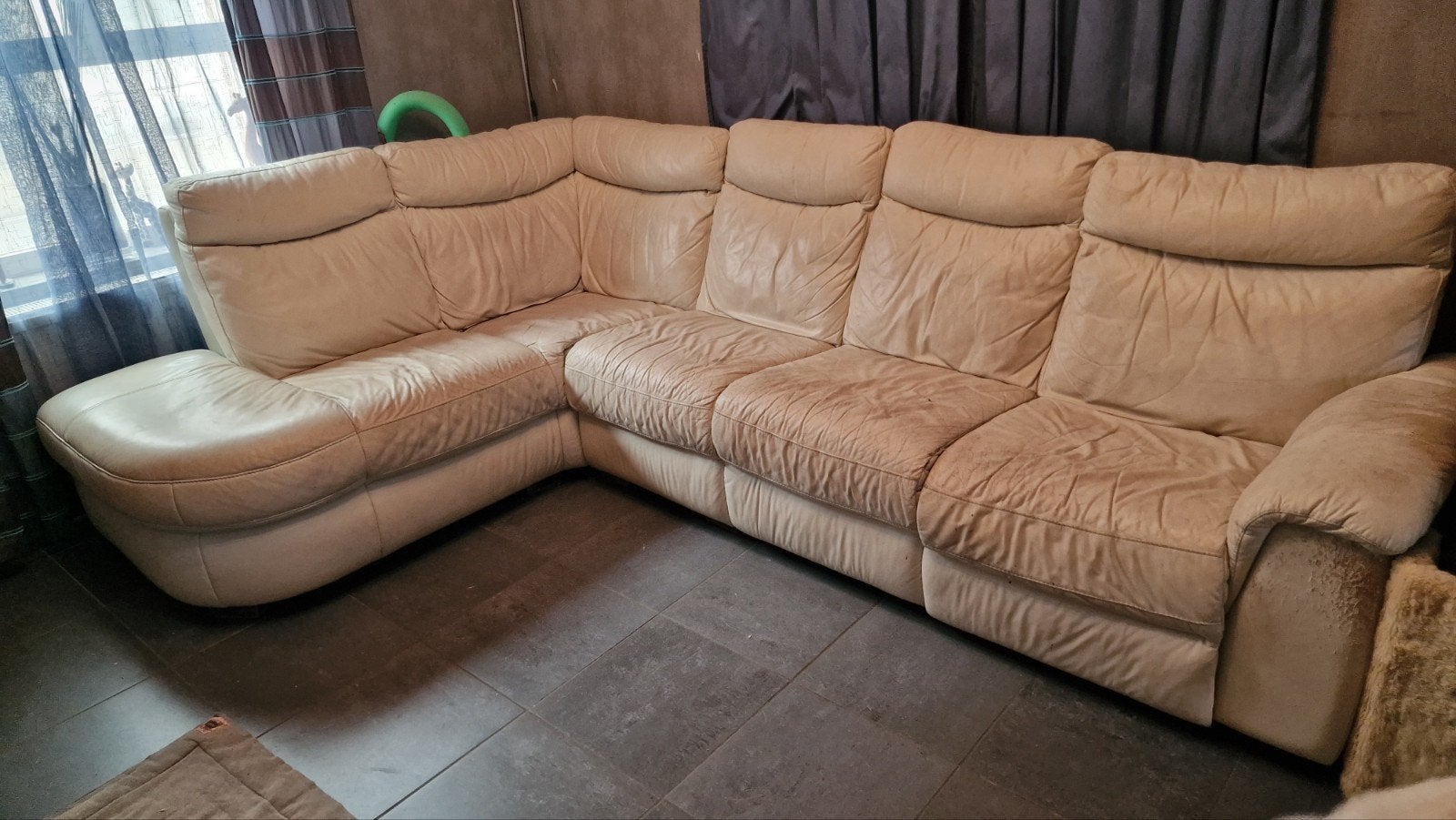 Fauteuil en cuir a restauré., Enlèvement, Utilisé, Cuir, Fauteuil