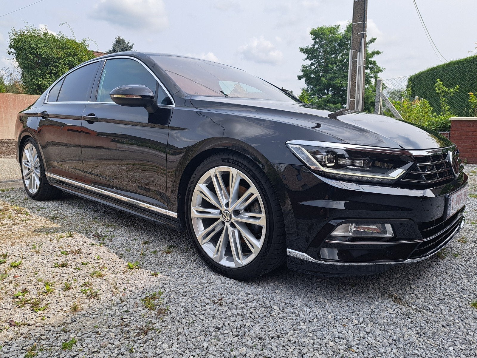 Volkswagen Passat B8 (2016) - 2.0 TDI 190pk volledige R-Line, Auto's, Zwart, Zwart, Leder, 5 deurs