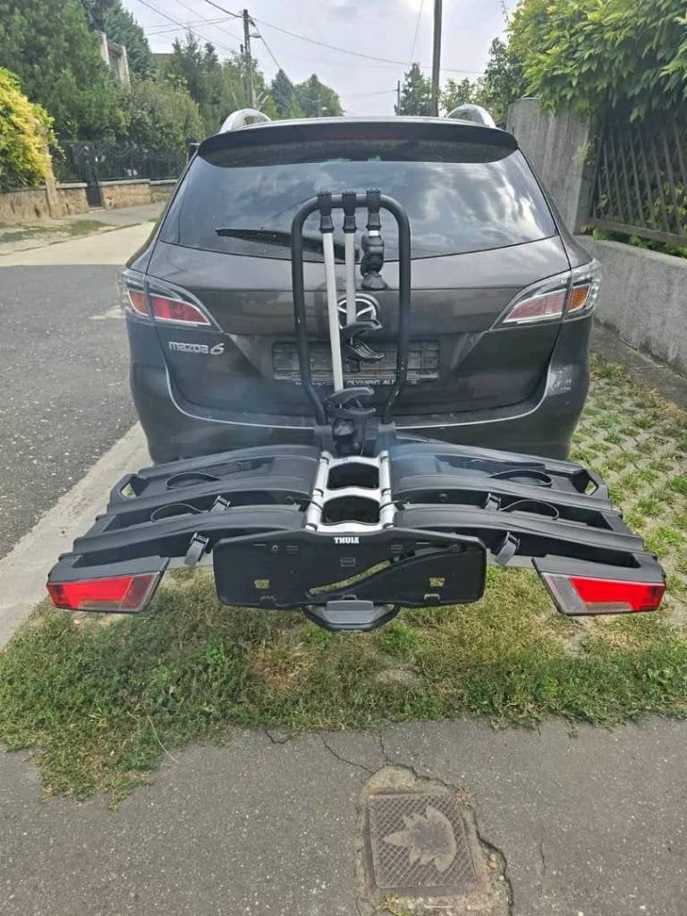 Thule EasyFold XT 934 fietsenrek — 3 fietsen — opvouwbaar, Ophalen of Verzenden, Gebruikt