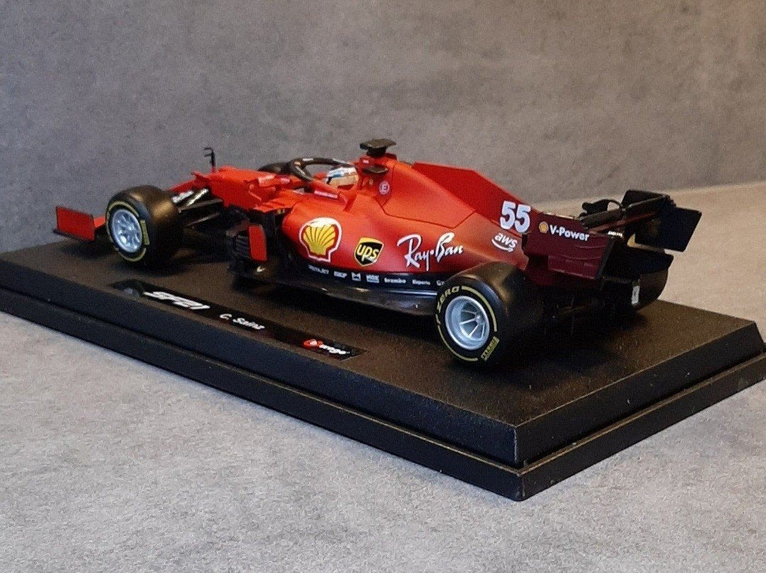 1:18/F1 Ferrari SF21/C.Sainz/NIEUW, Enlèvement ou Envoi, Neuf, Voiture, Burago