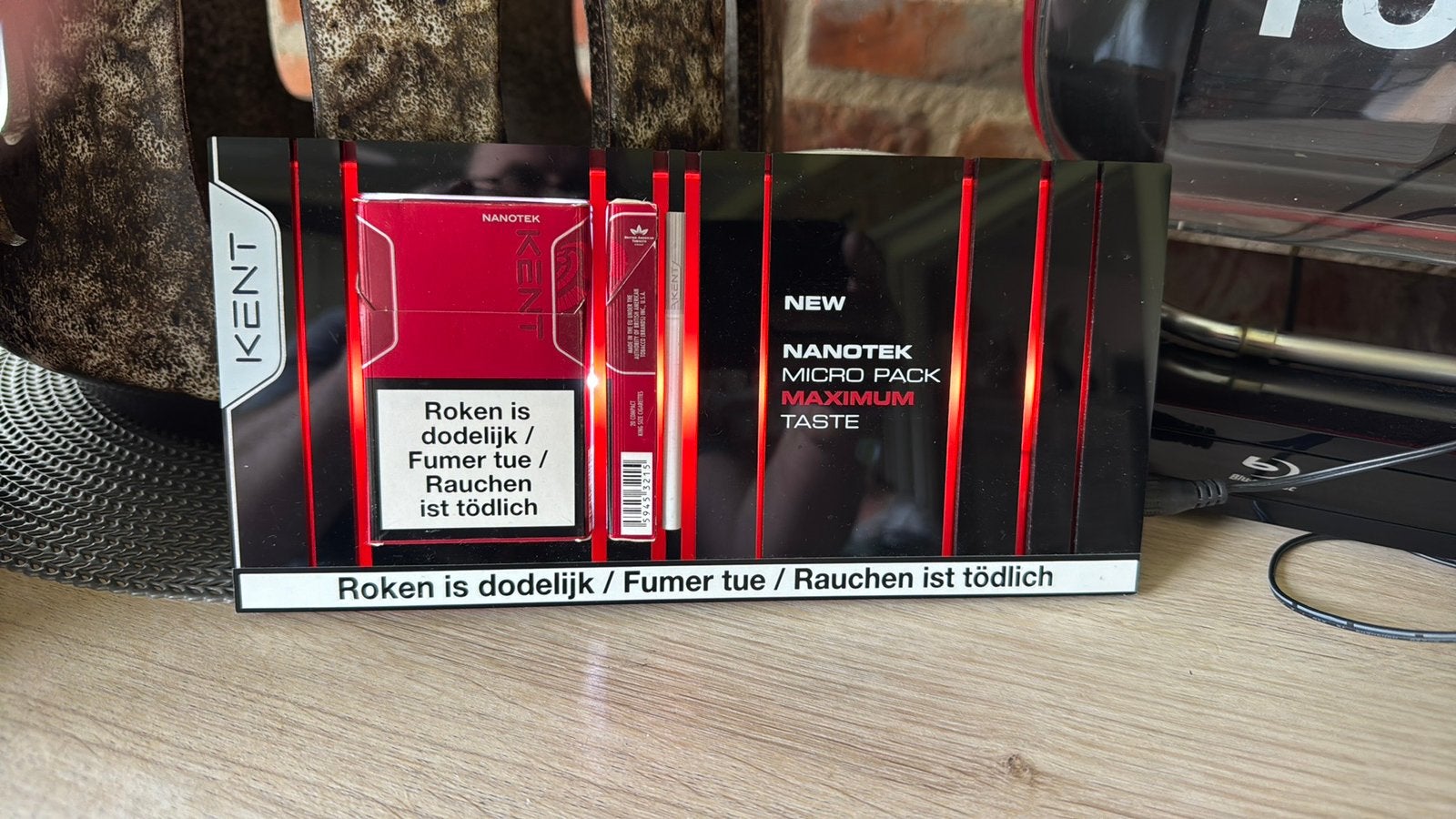 lichtreclame KENT sigaretten +Vodka reclame, Verzamelen, Ophalen of Verzenden, Gebruikt