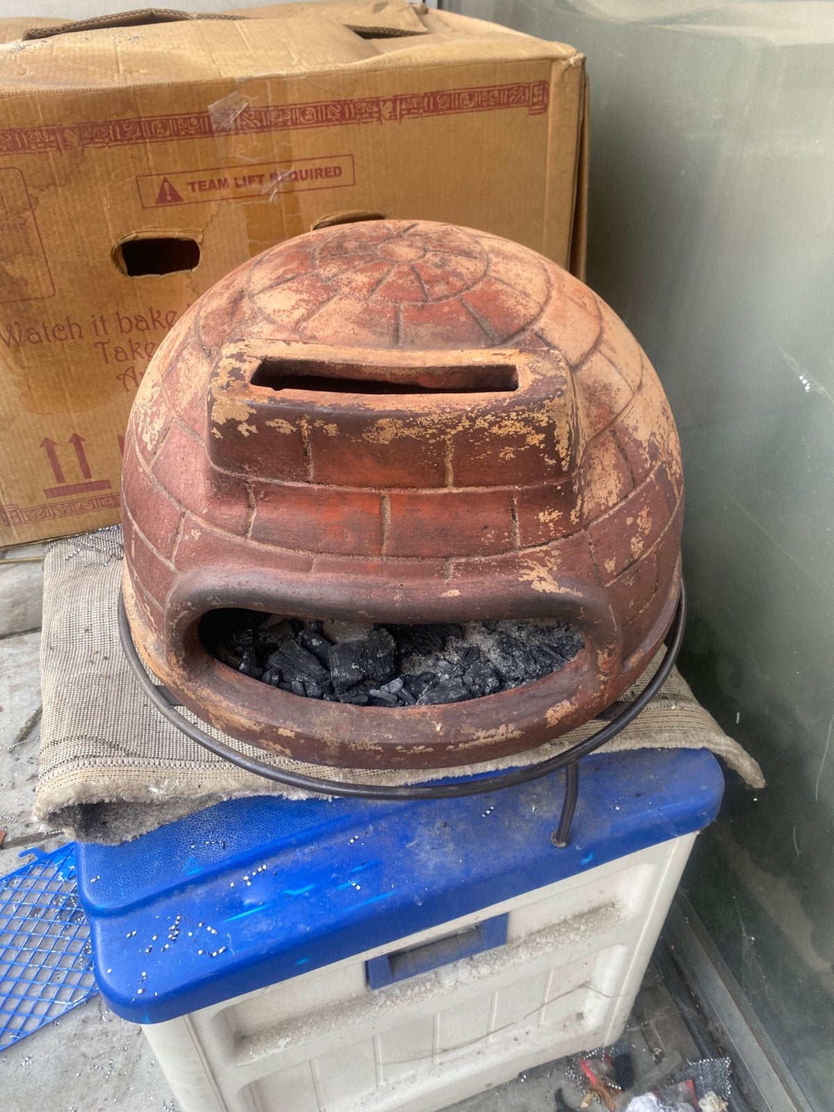 Pizza oven, Tuin en Terras, Pizzaovens, Ophalen of Verzenden, Zo goed als nieuw