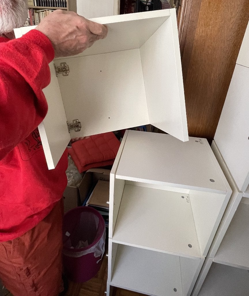 DOIT PARTIR Expedit Kallax Ikea Blanc 9 x blocs portes, Enlèvement, Comme neuf
