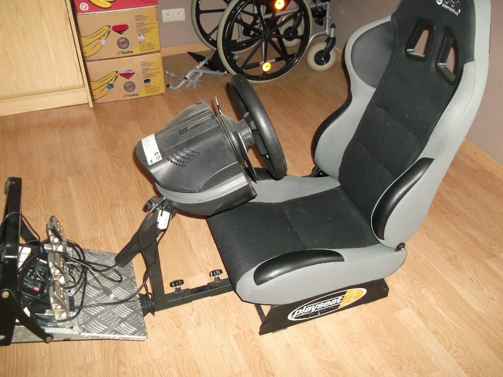 Thrustmaster t500 race met zetel, Ophalen, Gebruikt, Playseat of Racestoel, PlayStation 3