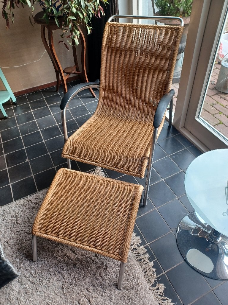 Gispen deckchair model 404, Ophalen, Kunststof, Minder dan 75 cm, Zo goed als nieuw