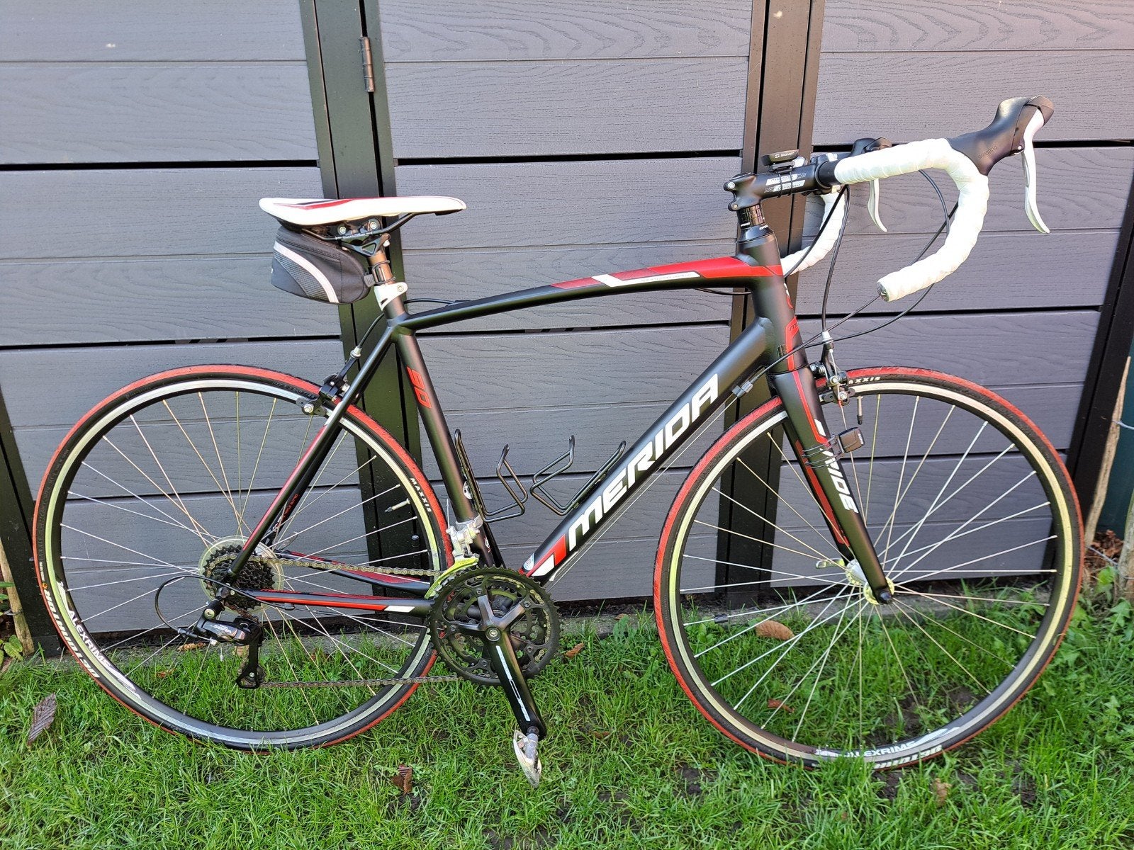 Koersfiets Merida Ride Lite 90, 28 inch, Carbon, Velgrem, Zo goed als nieuw