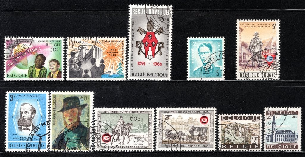 (B) jaar 1966 FDC MH/MNH 1360 - 1398, Postzegels en Munten, Postzegels | Europa | België, Verzenden, Gestempeld, 1e dag stempel