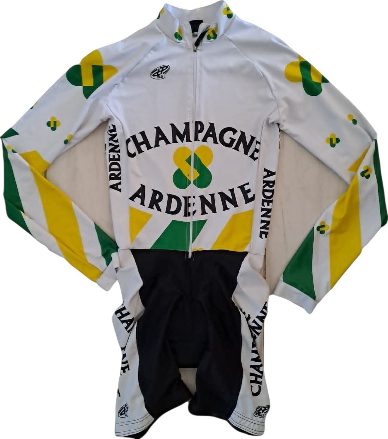 Wielertrui kampioen Chamagne Ardenne, Vélos & Vélomoteurs, Accessoires vélo | Vêtements de cyclisme, Enlèvement ou Envoi