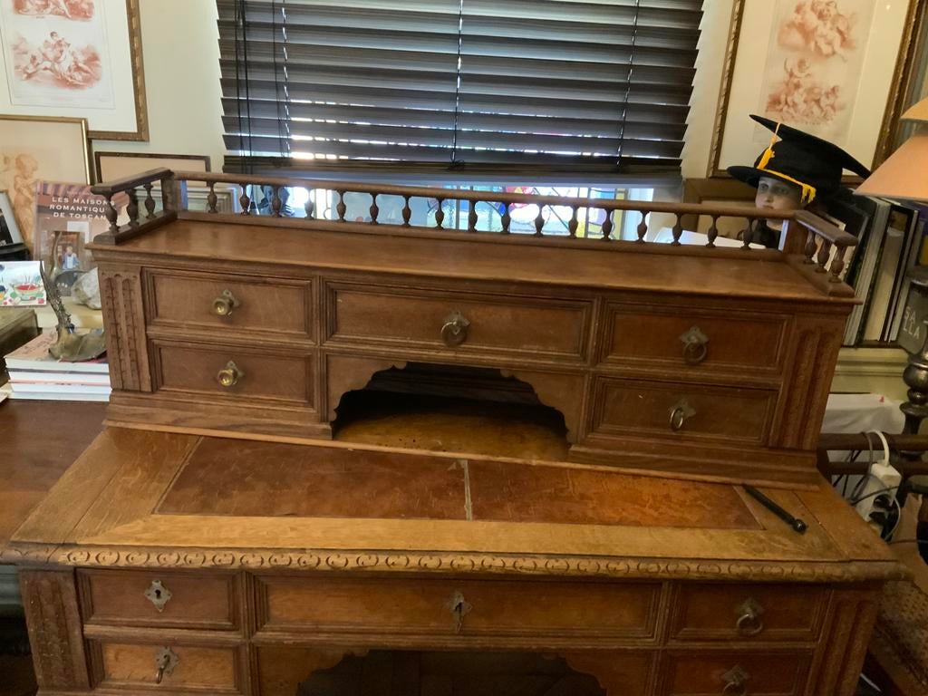 Bureau Chêne style ancien, Maison & Meubles, Bureaux, Enlèvement