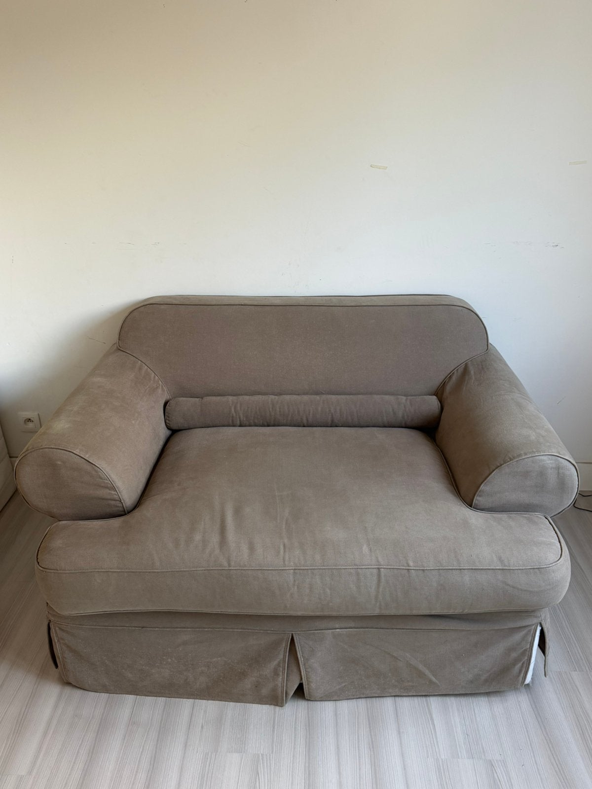 Grote lichtbruine fauteuil, Enlèvement, Comme neuf, Une personne
