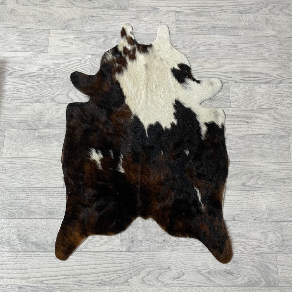 Mini koeienhuid bruin wit zwart 90x60cm #530 | Lederstore, Meerkleurig, Wandkleed, Nieuw, Ophalen of Verzenden