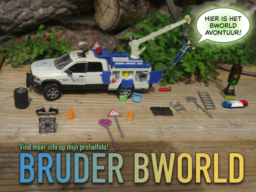 Véhicule de service Bruder Dodge RAM avec grue, Enfants & Bébés, Envoi, Utilisé