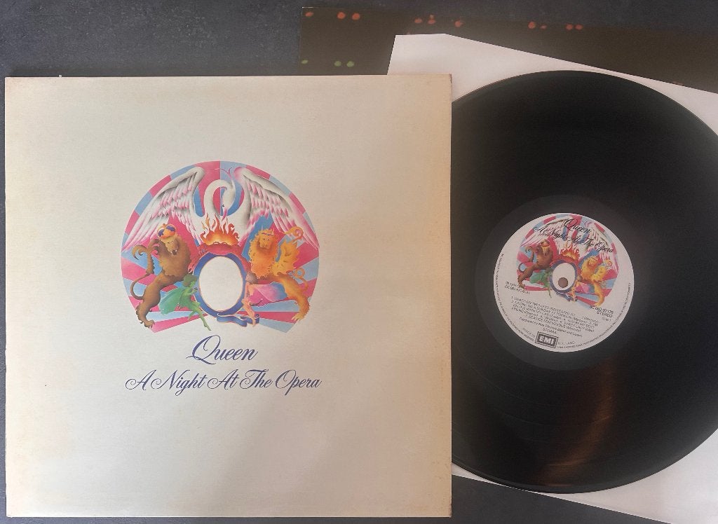 QUEEN - A night at the opera ( LP; EX/EX ), Comme neuf, Rock classique, LP, 12 pouces