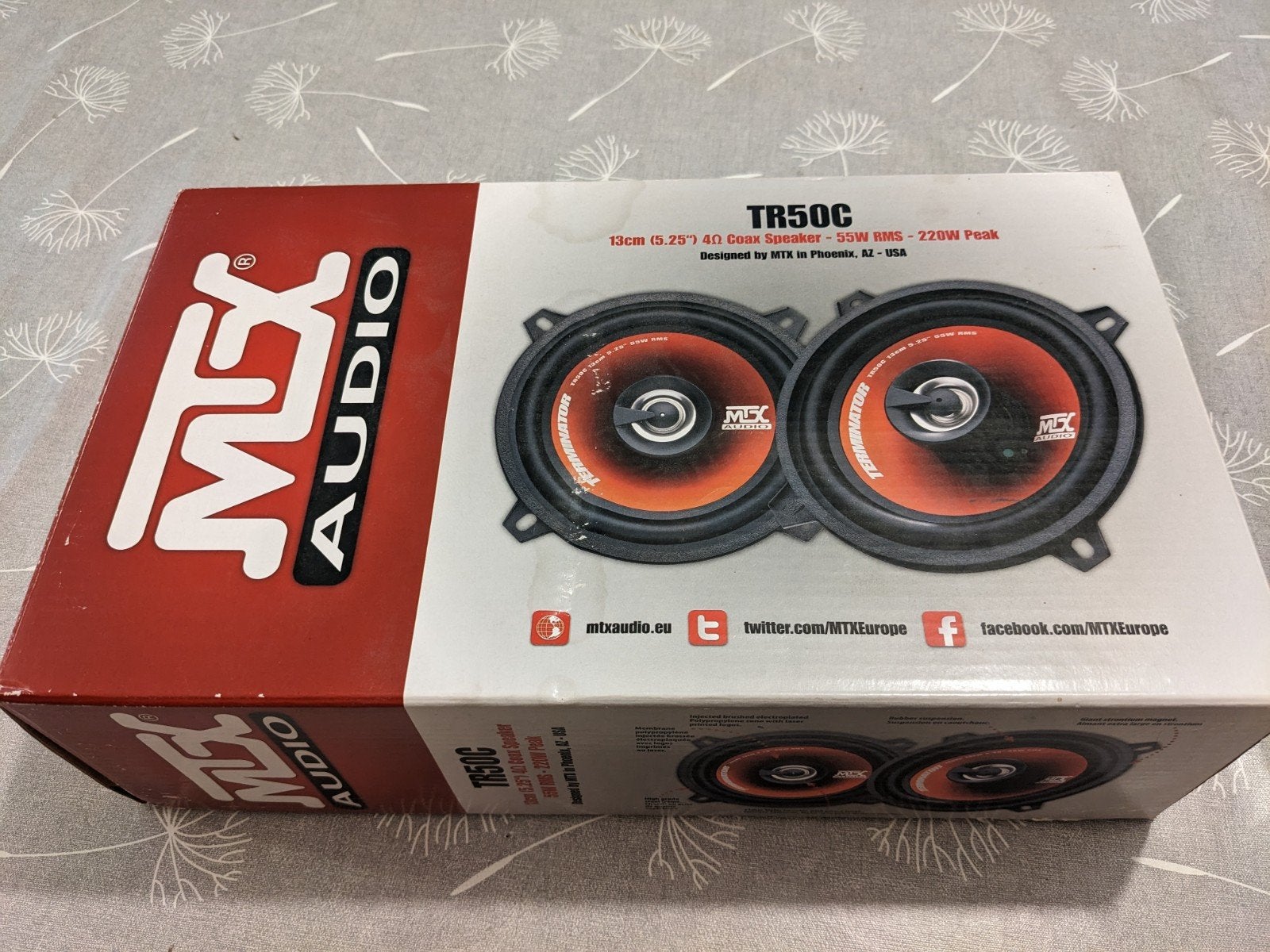 MTX Audio - TRC50C - 13cm 4Ω Coax speakers - 55W RMS - 220Wp, Auto diversen, Autospeakers, Ophalen of Verzenden, Nieuw