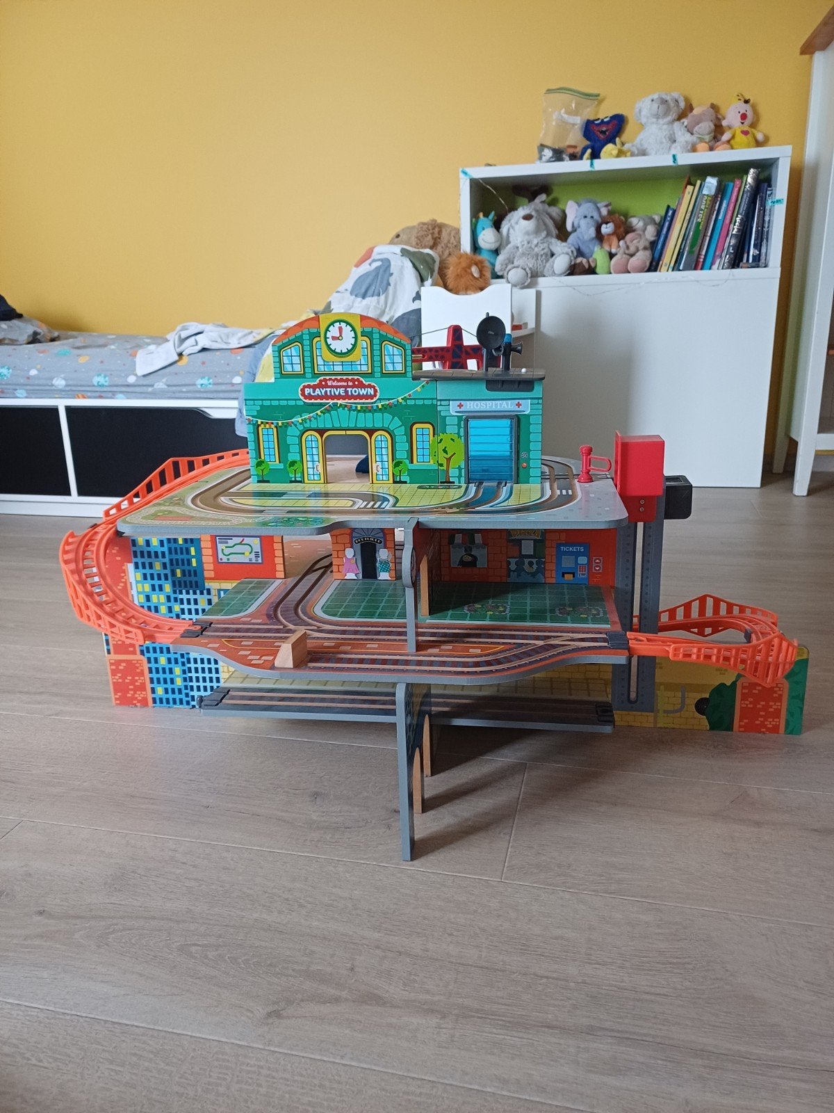 Treinstation hout, Kinderen en Baby's, Speelgoed | Thomas de Trein, Ophalen