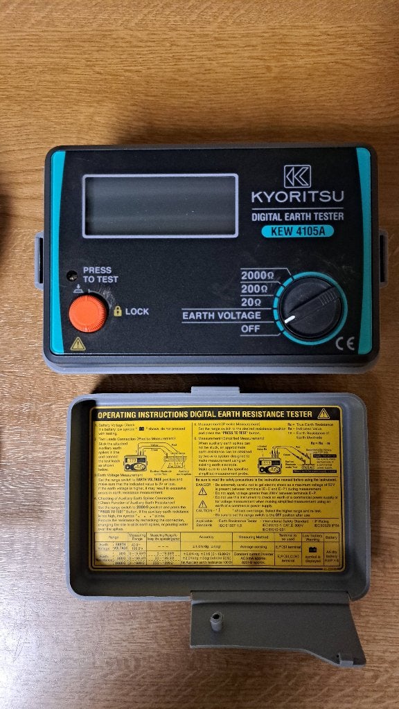 COMPTEUR DE MISE À LA TERRE KUYORITSU, Enlèvement, Comme neuf, Électricité