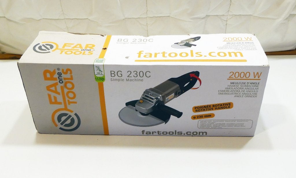Meuleuse d'angle Far Tools 230 mm (2025), Enlèvement ou Envoi, Utilisé, 1000 watts ou plus, Meuleuse d'angle