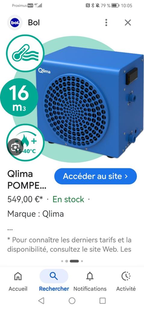 POMPE À CHALEUR PISCINE hors sol, Pompe