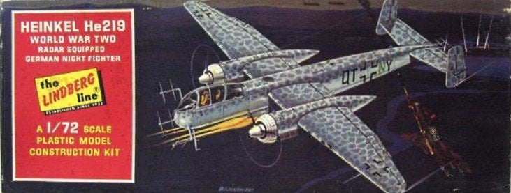 Lindberg Heinkel He219, Autres marques, Enlèvement ou Envoi, Comme neuf, 1:72 à 1:144