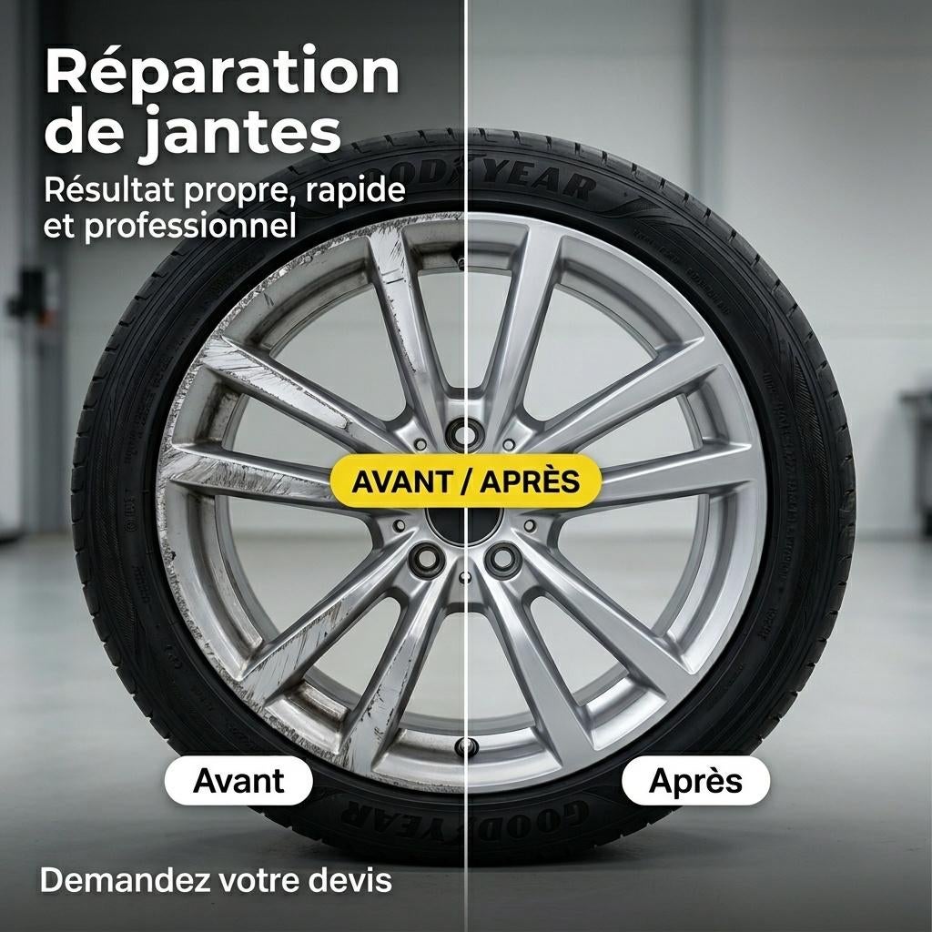 Réparation de jante griffé, Enlèvement ou Envoi