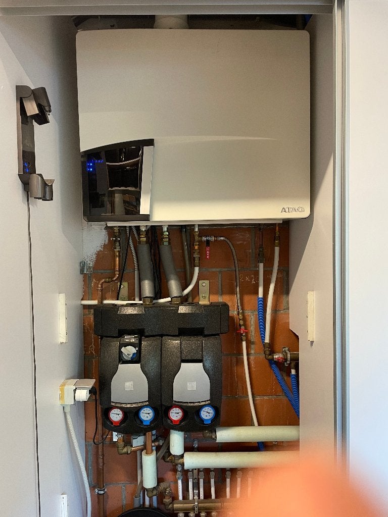 ATAG gasboiler cv Q25C met menggroep, Bricolage & Construction, Chauffe-eau & Boilers, Utilisé, Chauffe-eau, Gaz naturel, Moins de 20 litres