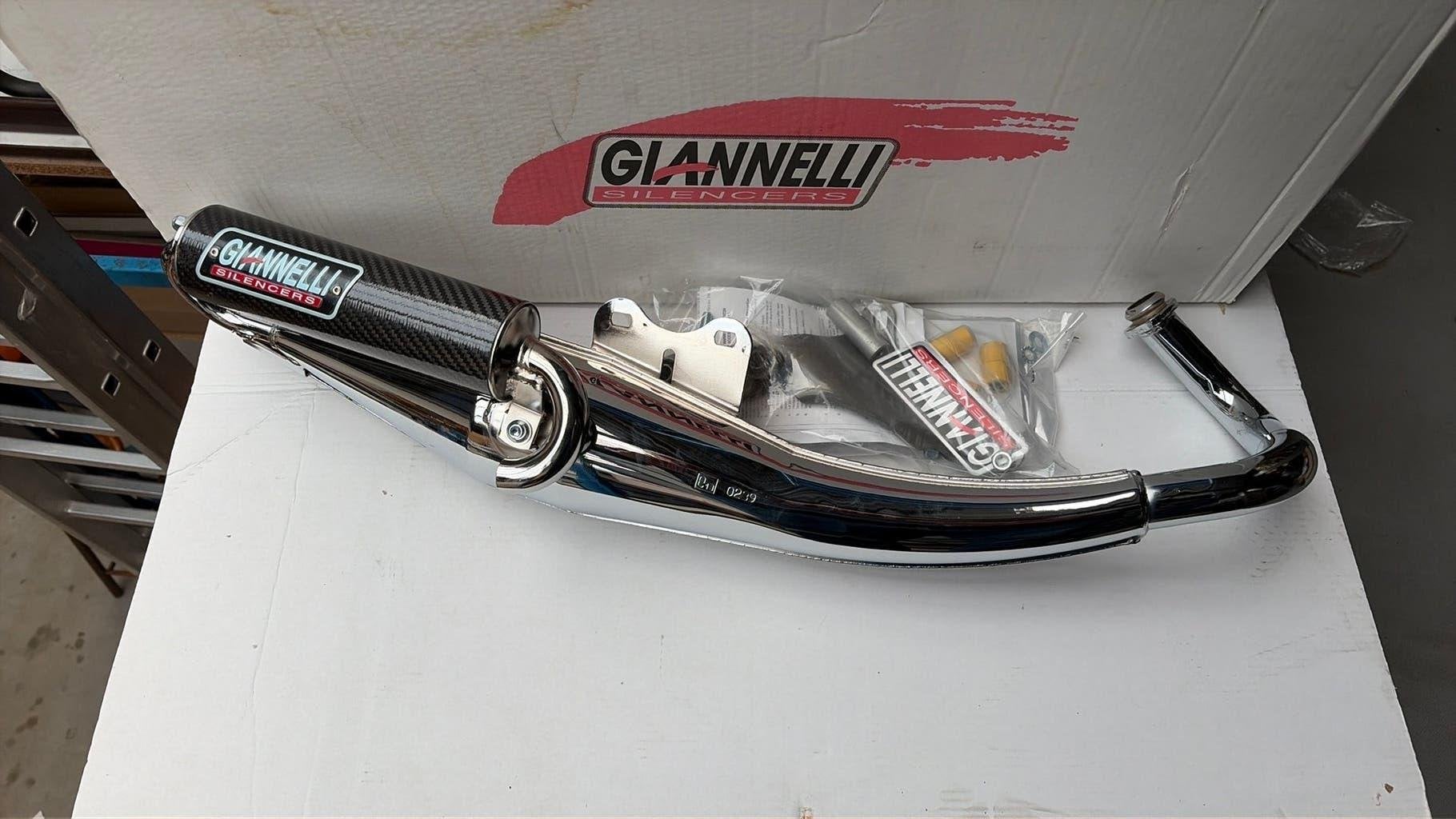 Giannelli Extra Chrome Aprilia SR Ditech/Factory/Piaggio, Vélos & Vélomoteurs, Envoi, Neuf, Pot d'échappement, Aprilia