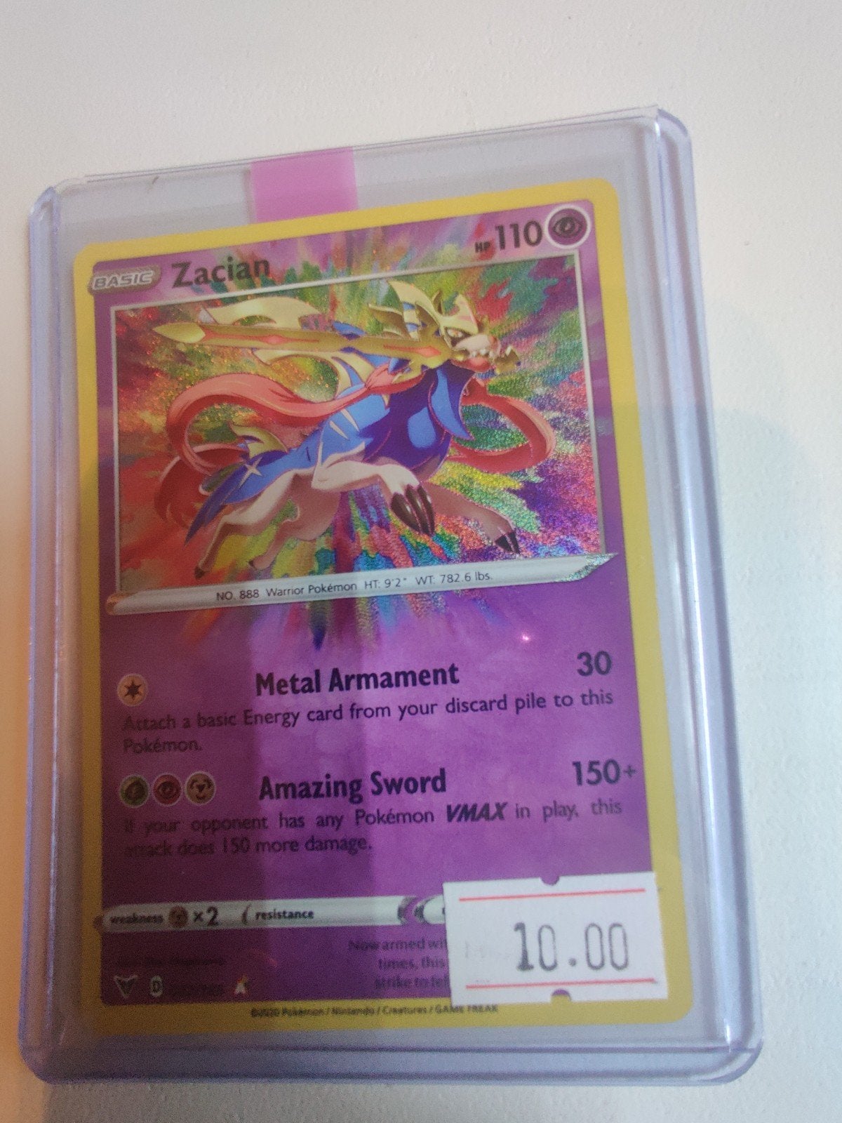 Zacian VIV 82, Ophalen, Zo goed als nieuw, Losse kaart, Foil
