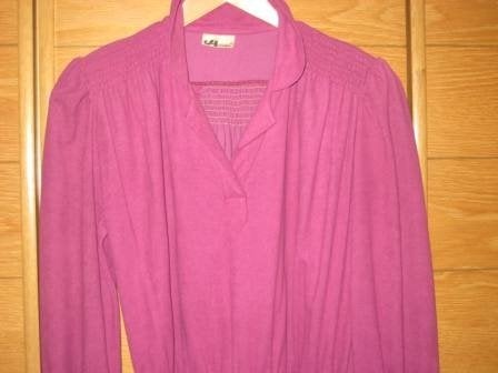 Vintage kleedje in fuchsiakleur – maat 38, Kleding | Dames, Jurken, Maat 38/40 (M), Overige kleuren, Ophalen of Verzenden, Gedragen
