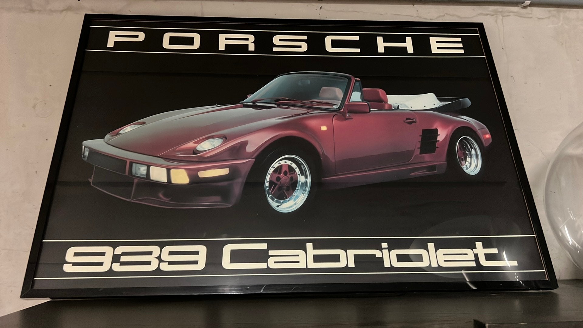 Kader Porsche 939 90x60cm, Ophalen, Zo goed als nieuw