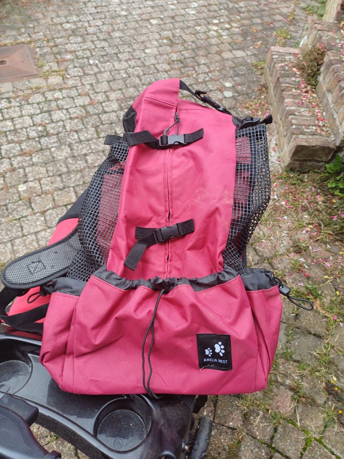 rugzak voor hondenvervoer, Ophalen, Nieuw, Rood