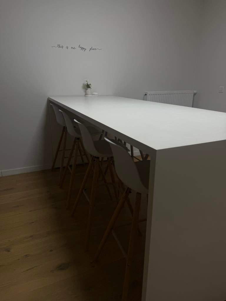 Bartafel met 8 barkrukken., Enlèvement, Comme neuf