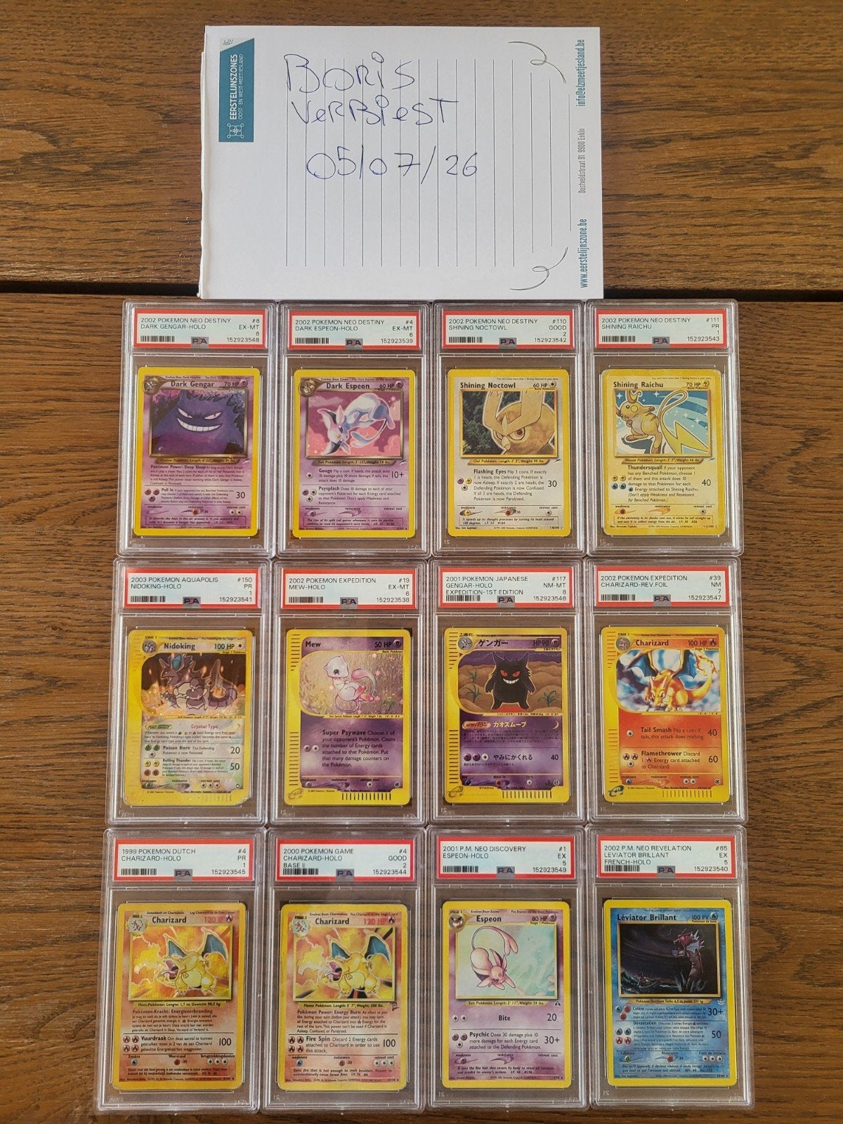 Pokémon PSA graded kaarten, Enlèvement ou Envoi, Plusieurs cartes