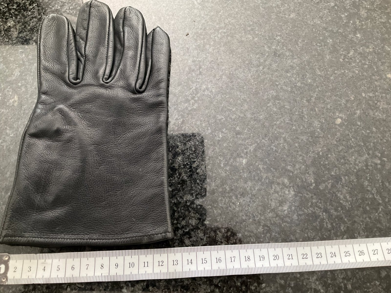 Handschoenen leer zwart, Ophalen of Verzenden, Zo goed als nieuw, Handschoenen