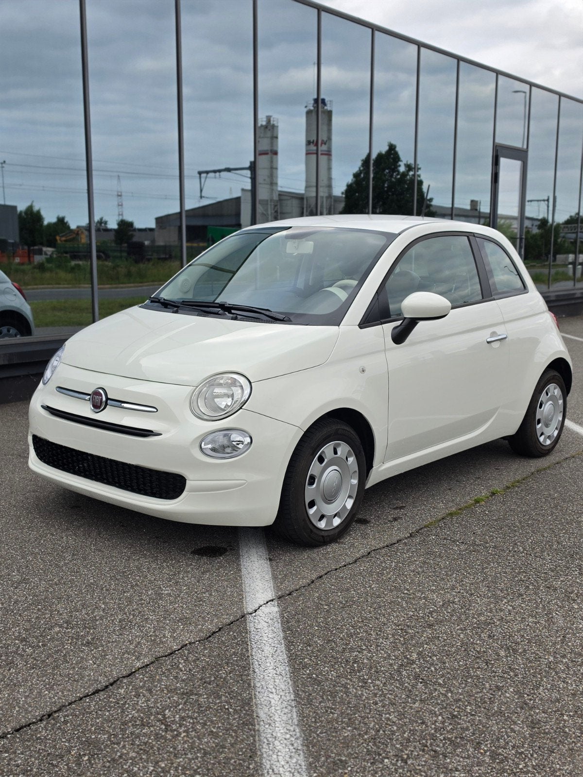 Fiat 500 Mild Hybrid – Bouwjaar 2020 – Slechts 3.000 km, Auto's, Fiat, Stof, Wit, 3 cilinders, Start-stop-systeem