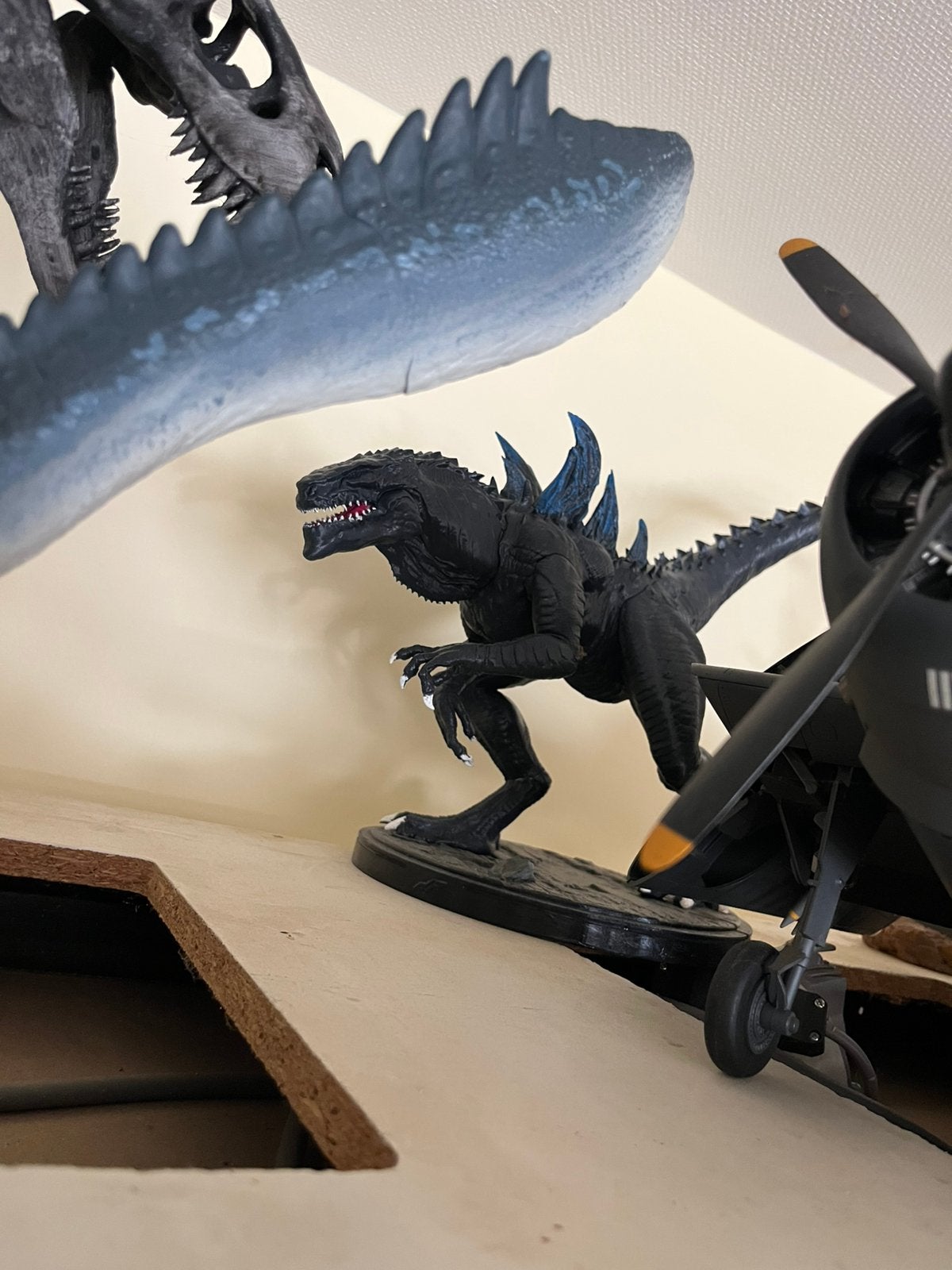 3d geprint godzilla  40cm +-, Ophalen, Zo goed als nieuw