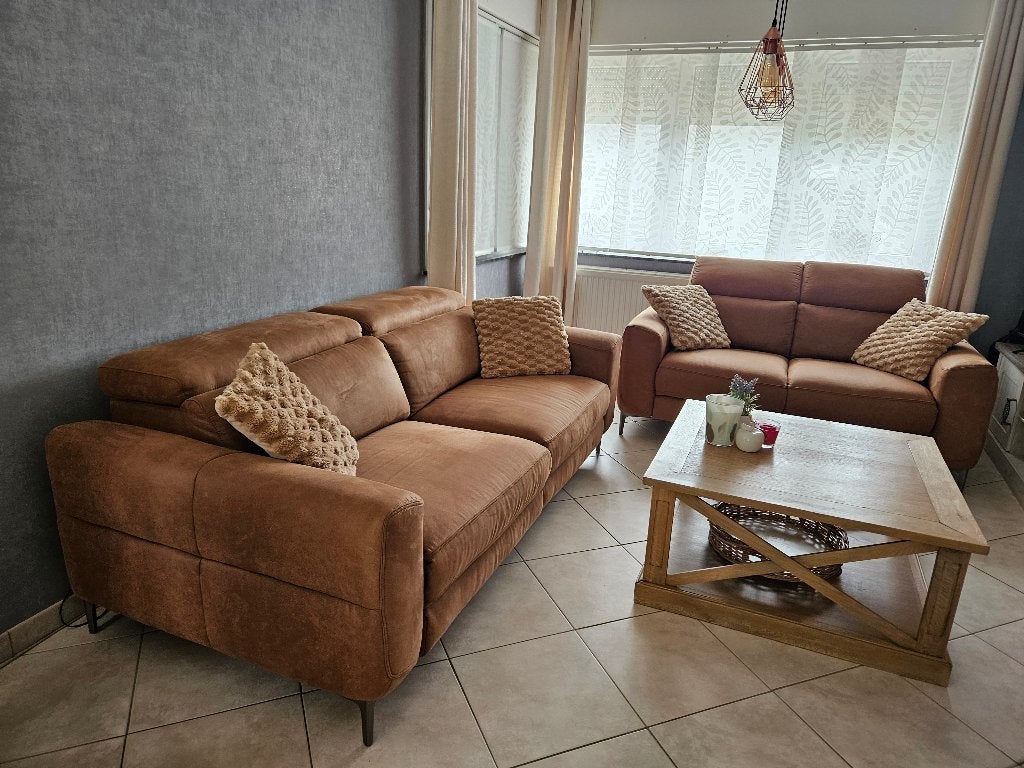 Camel salon in nieuwstaat 2+3 zit, Ophalen, Zo goed als nieuw, Stof