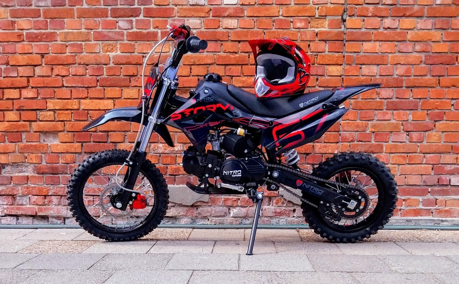 Storm 110cc crossmotor, Fietsen en Brommers, Minibikes, Midibikes en Pitbikes, Zo goed als nieuw, Dirtbike, Ophalen